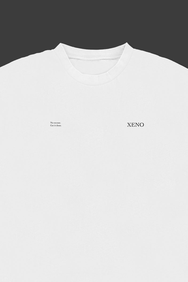 XENO “PRAYING HANDS” OVERSIZED TEE BLEACH WHITE