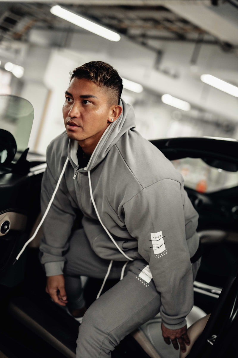XENO EFFORTLESS ZIPUP HOODIE Gray