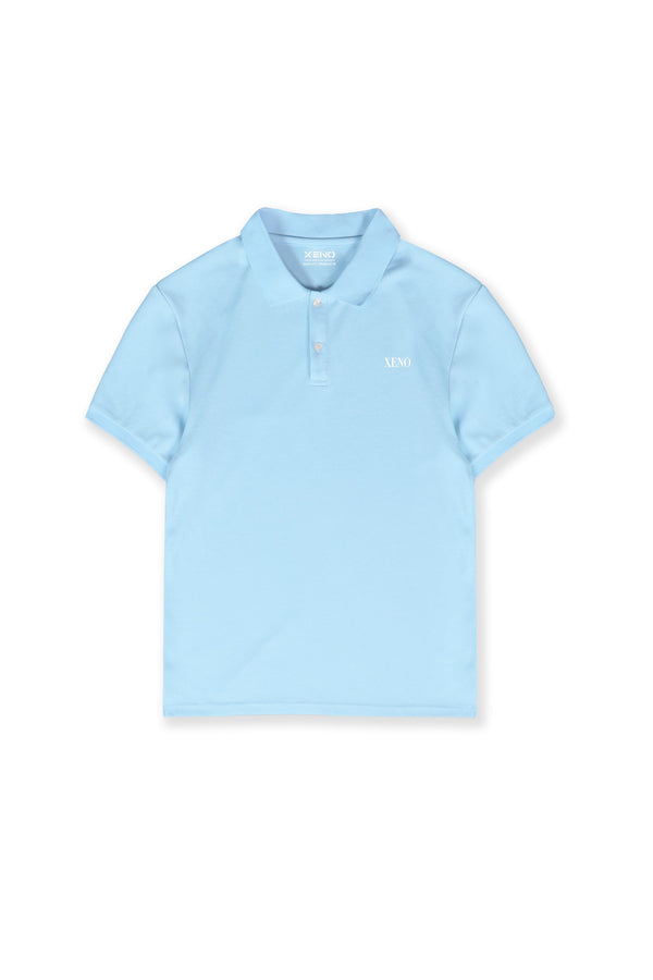XENO URBAN LOGO POLO SHIRT SKY BLUE