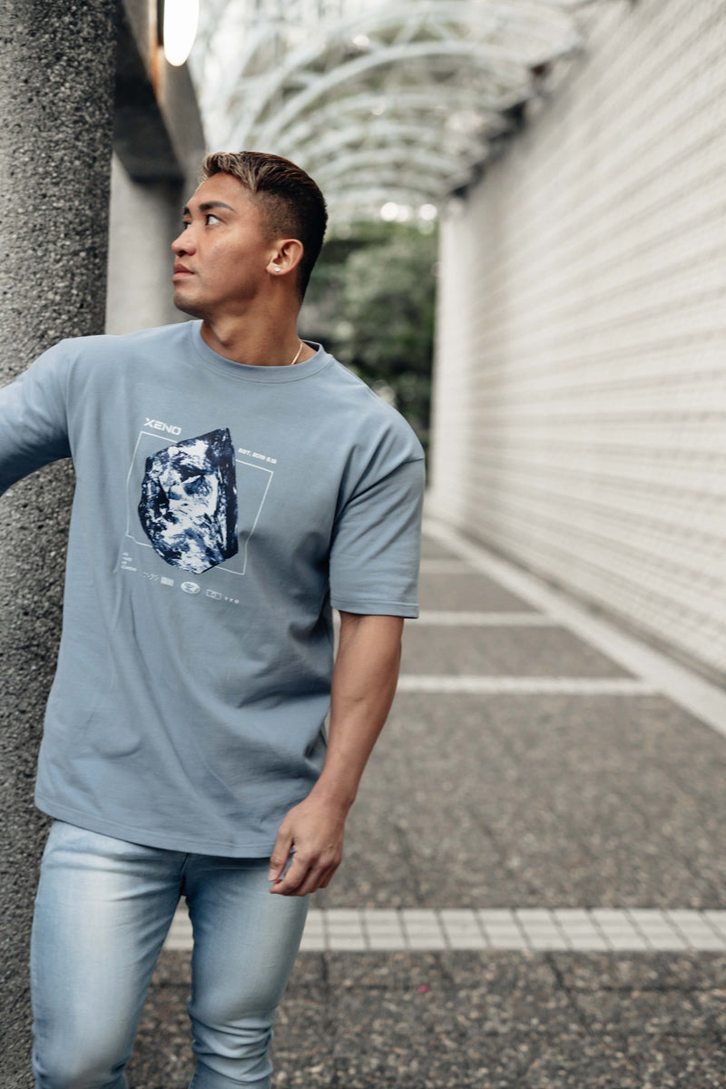XENO DIAMOND T-SHIRT Dusty Blue