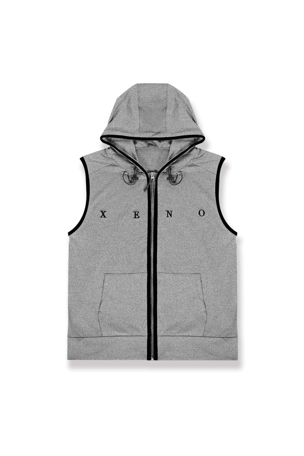 XENO SLEEVELESS HOODIE HeatherGray