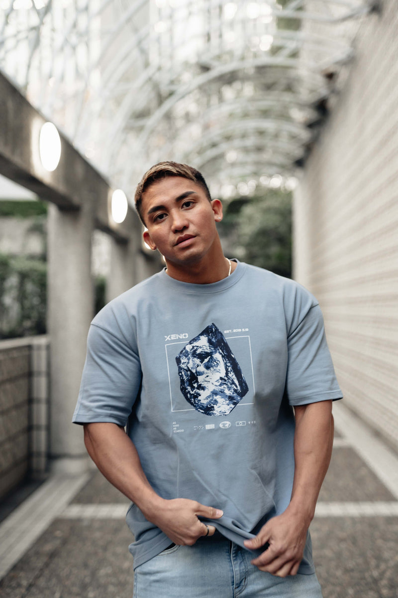 XENO DIAMOND T-SHIRT Dusty Blue