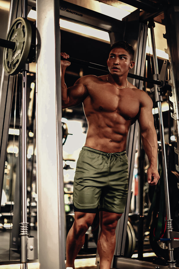 XENO CITY TOUGH LAYERED SHORTS Olive