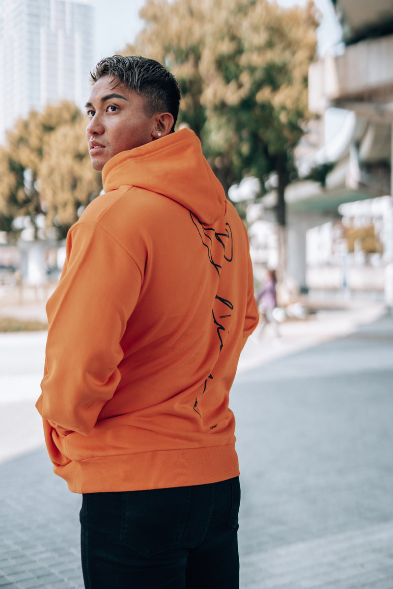 XENO METRON EDITION HOODIE  “Design Yourself” Orange