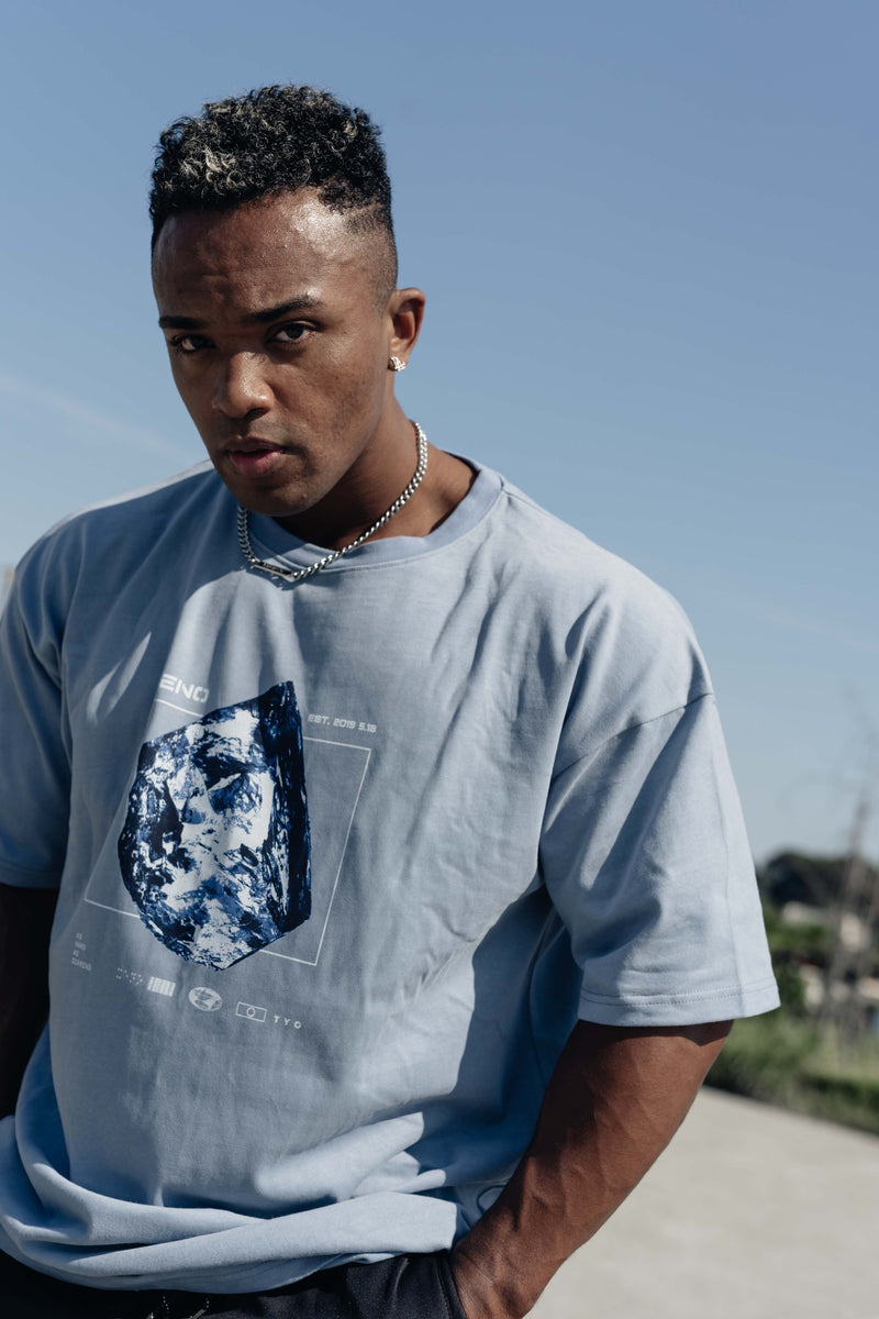 XENO DIAMOND T-SHIRT Dusty Blue