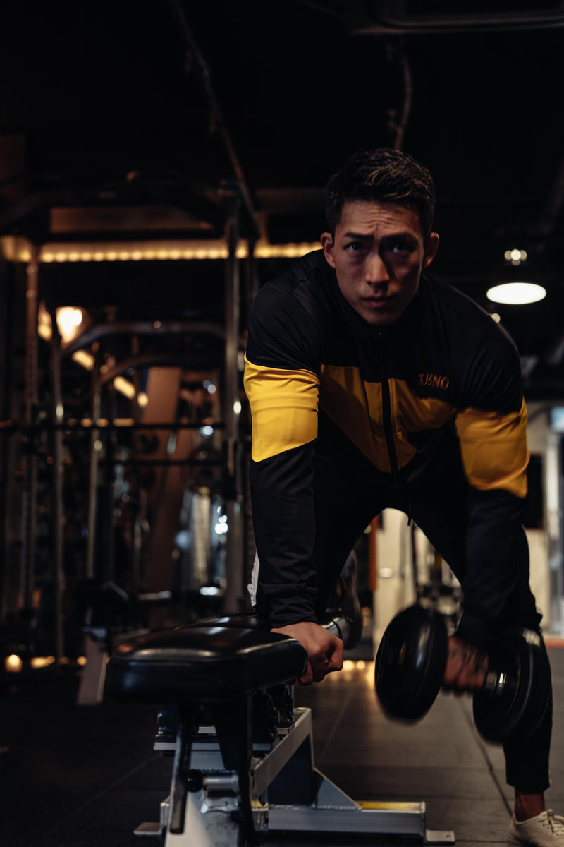 XENO STRETCH COLOR BLOCK JACKET BlackYellow