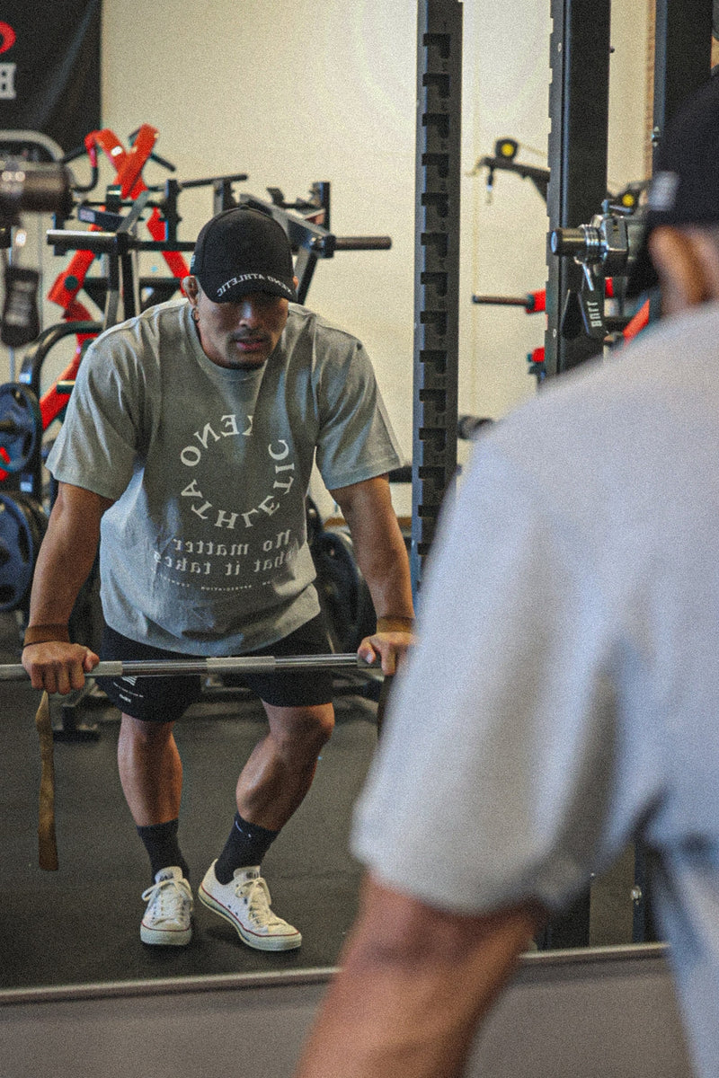 XENO USA EDITION CIRCLE LOGO T-SHIRT Heather Gray