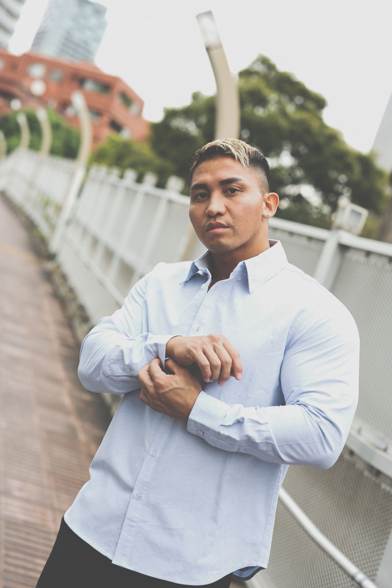 XENO COTTON OXFORD SHIRT LightBlue
