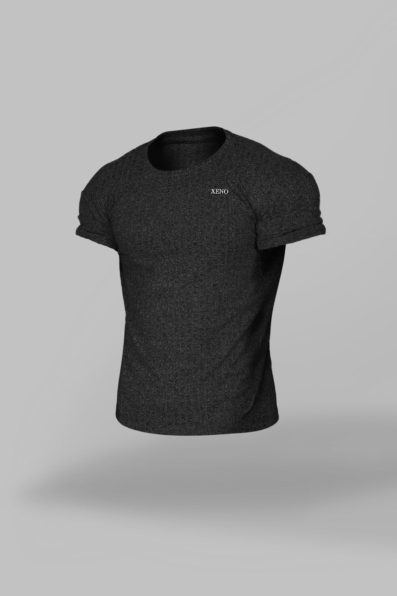 XENO URBAN LOGO KNIT T-SHIRT Dark Heather