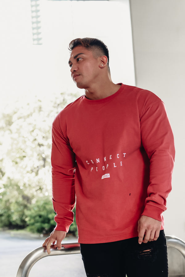 XENO CONNECT LS T-SHIRT Red