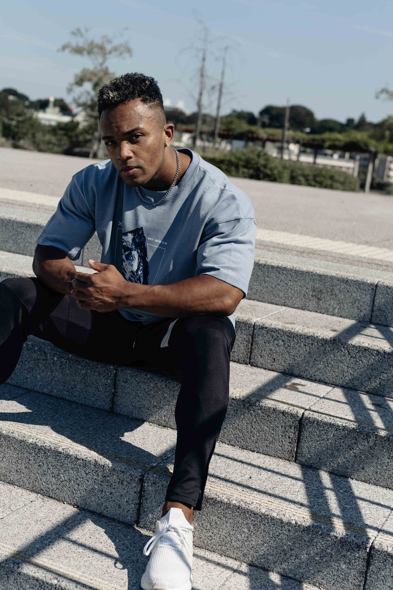 XENO DIAMOND T-SHIRT Dusty Blue
