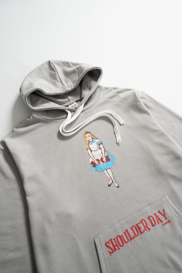 SHOULDER DAY ALICE HOODIE Gray