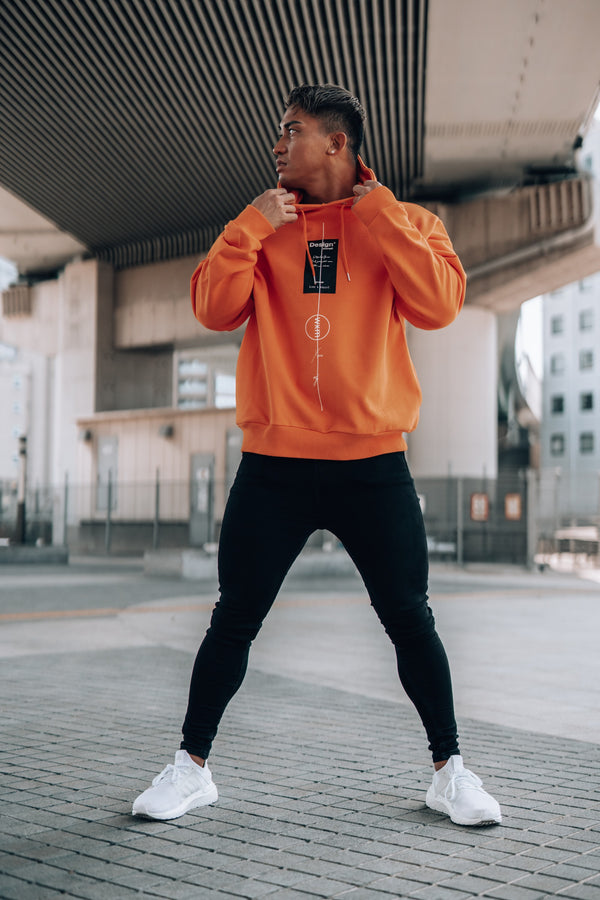 XENO METRON EDITION HOODIE  “Design Yourself” Orange