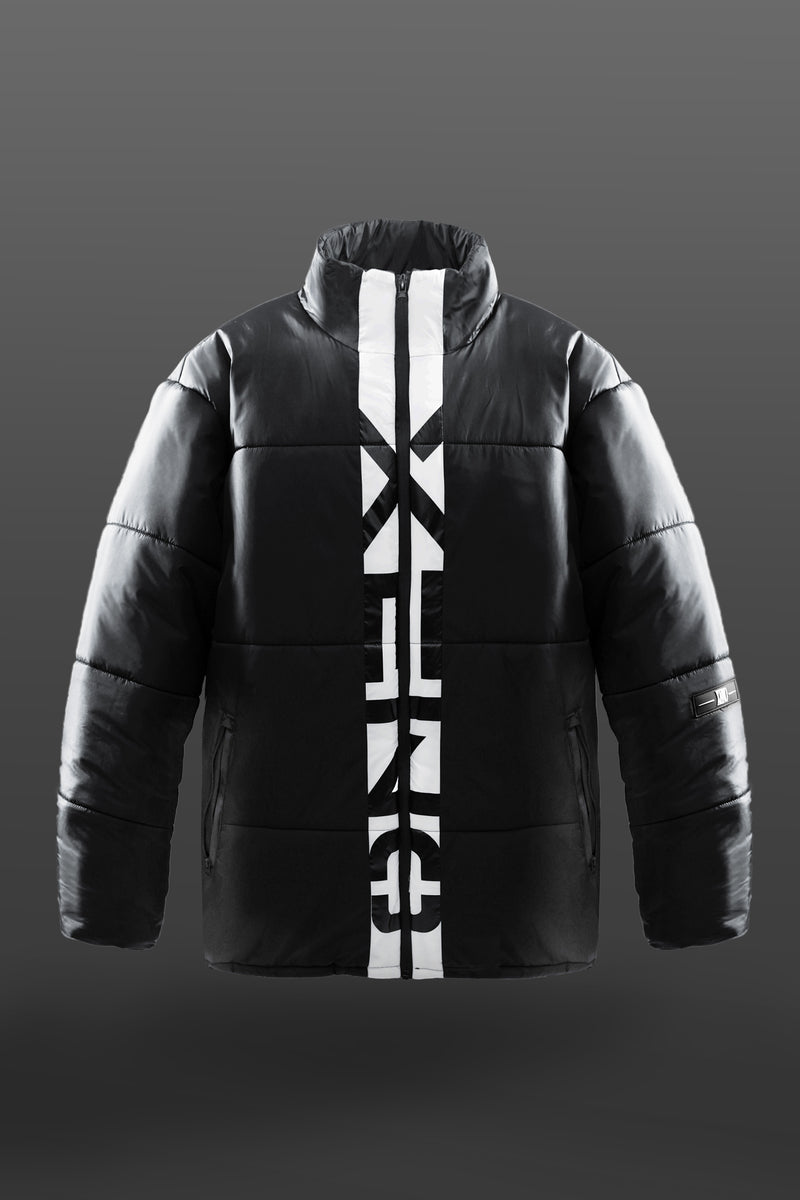 XENO URBAN PUFF JACKET Black x White - ダウンジャケット