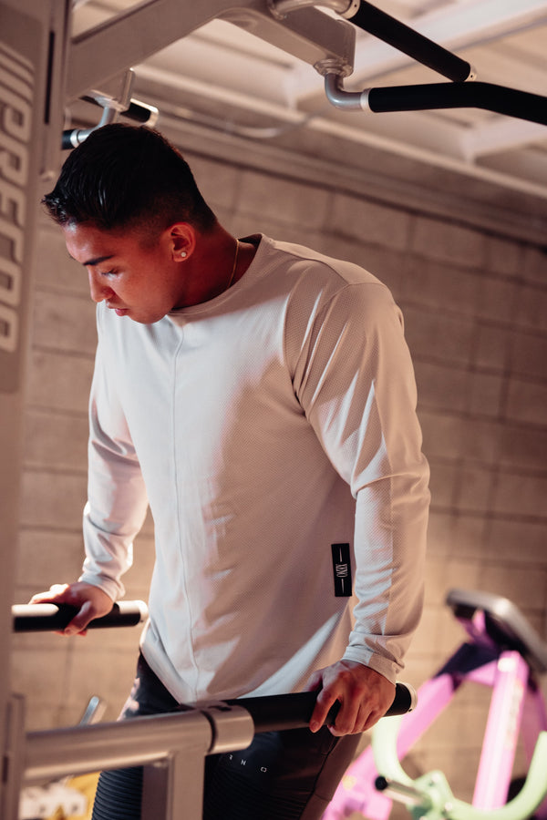 XENO CENTER SEAM LS T-SHIRT OffWhite