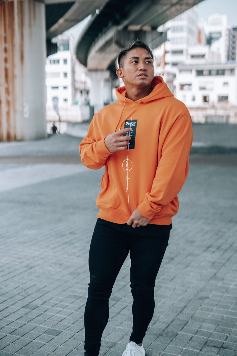 XENO METRON EDITION HOODIE  “Design Yourself” Orange