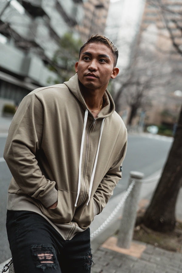 XENO URBAN ZIP UP HOODIE ArmyGreen