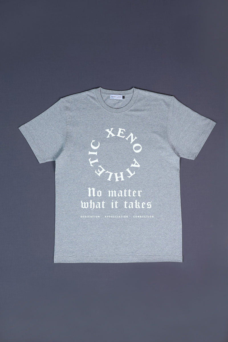 XENO USA EDITION CIRCLE LOGO T-SHIRT Heather Gray