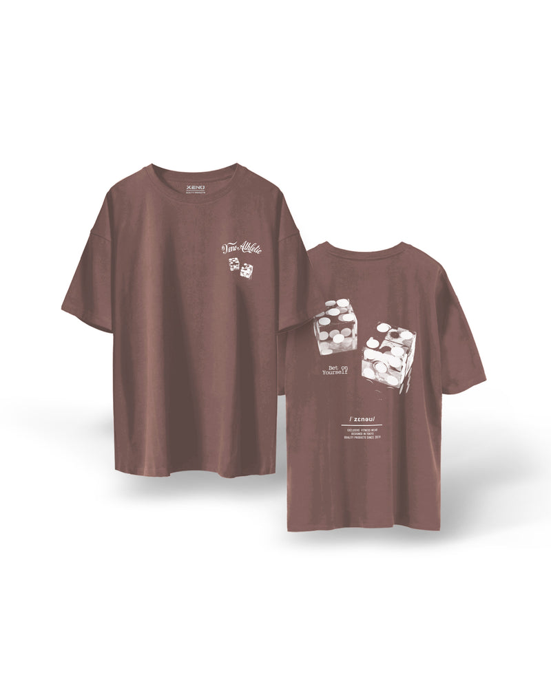 XENO DICE T-SHIRT Chocolate Brown