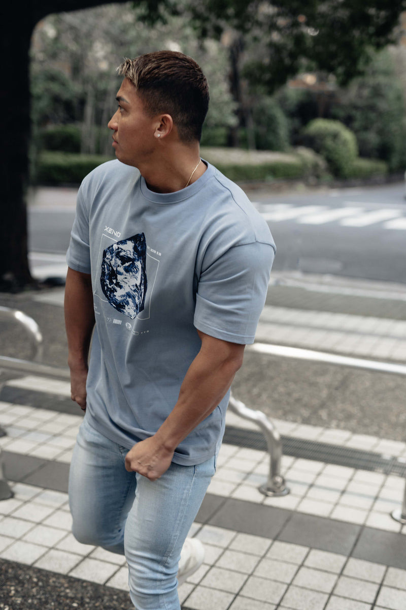 XENO DIAMOND T-SHIRT Dusty Blue