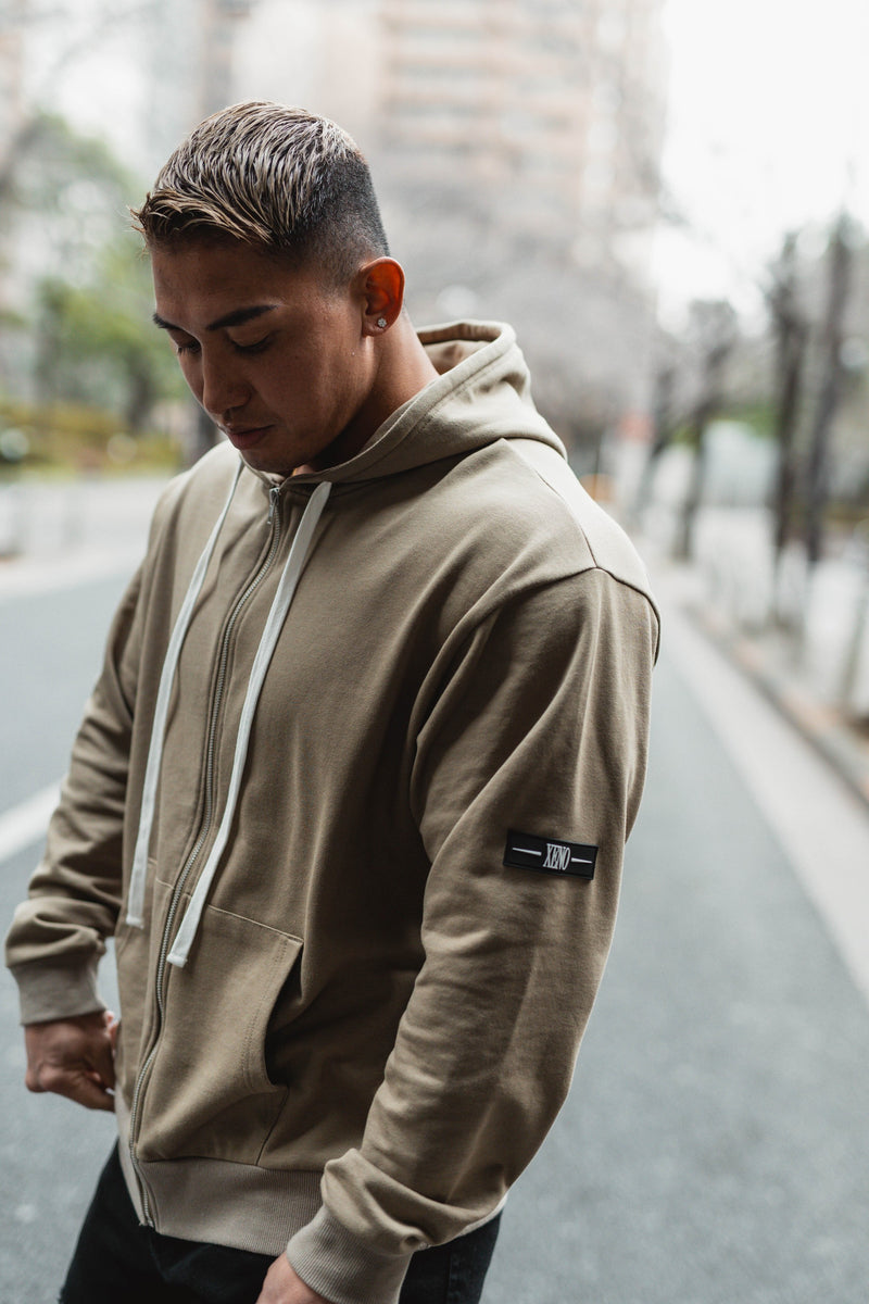 XENO URBAN ZIP UP HOODIE ArmyGreen