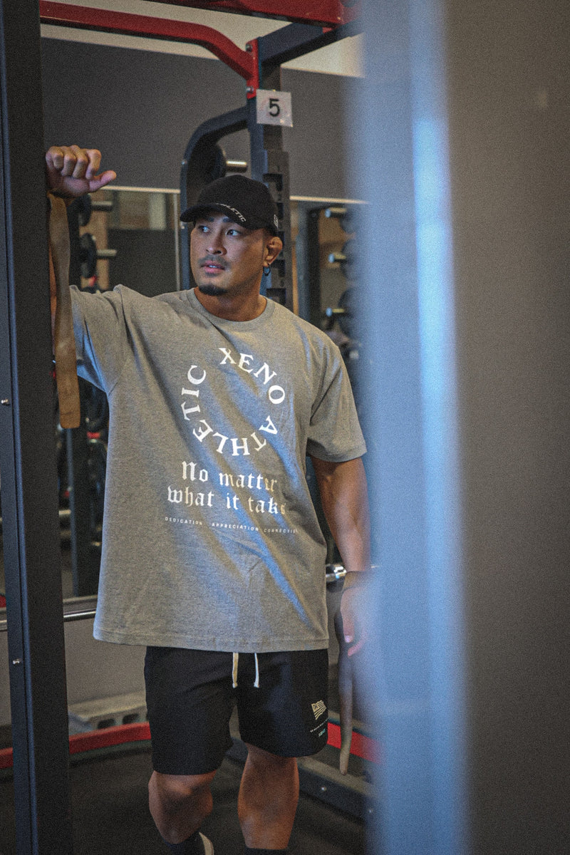 XENO USA EDITION CIRCLE LOGO T-SHIRT Heather Gray