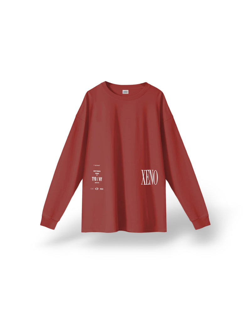 XENO ORIGINATION LS T-SHIRT Red