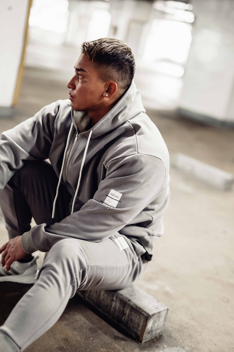 XENO EFFORTLESS ZIPUP HOODIE Gray