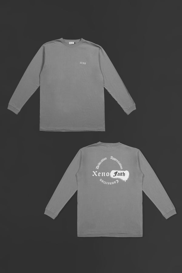 XENO FAITH LS T-SHIRT Light Gray