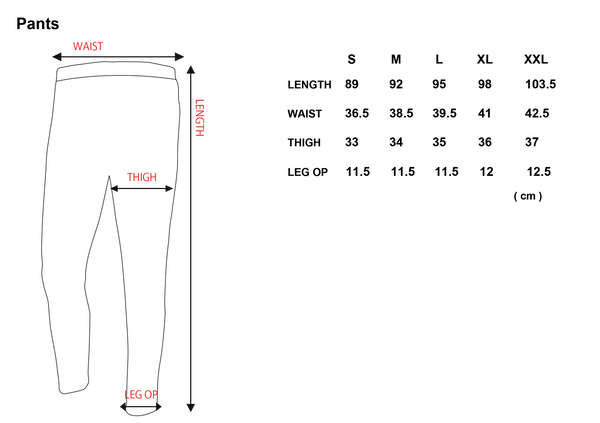 XENO QUARTER LINE PANTS Black Black