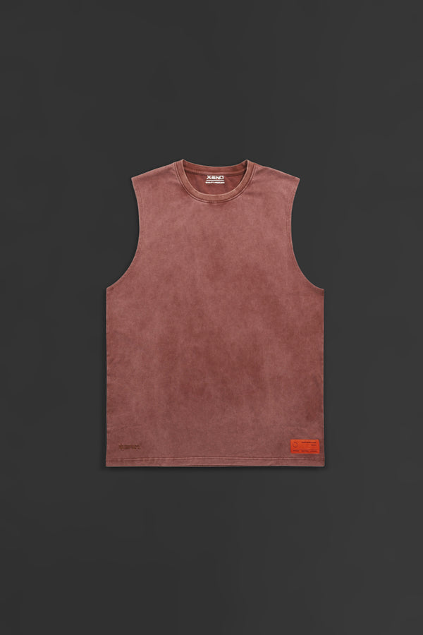 XENO GNS SLEEVELESS SHIRT Brick Red