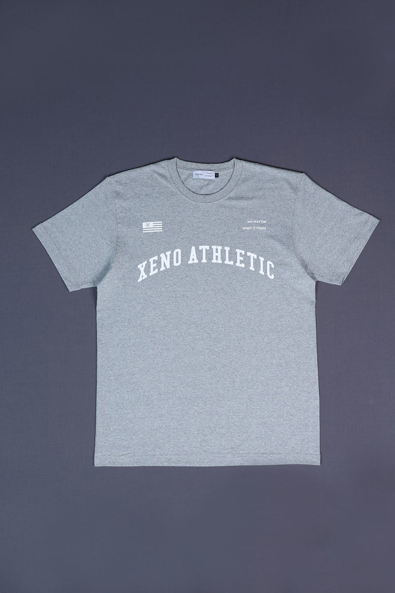 XENO USA EDITION ARCH LOGO T-SHIRT Heather Gray