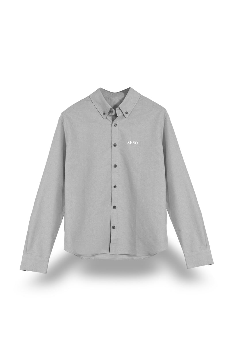 XENO COTTON OXFORD SHIRT Light Gray