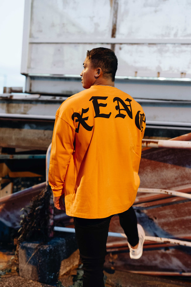 XENO OLD ENGLISH ARCH LS T-SHIRT Orange