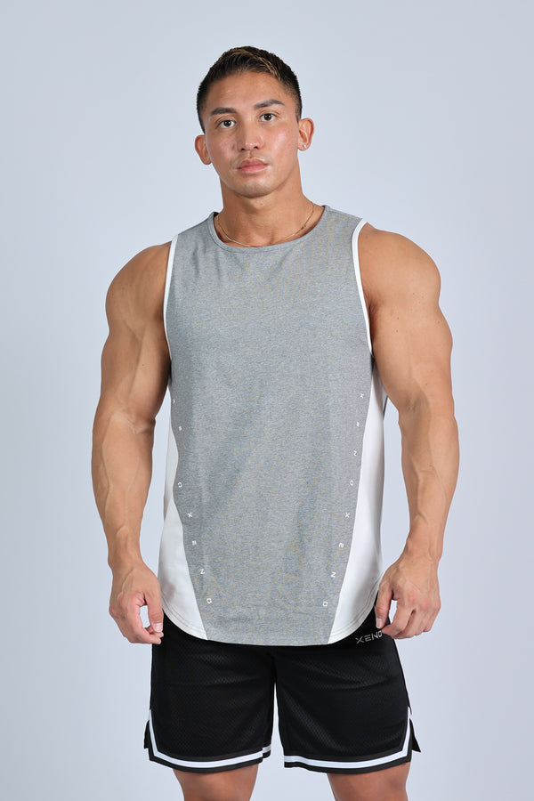 XENO WAIST LINE TANK Heather Gray