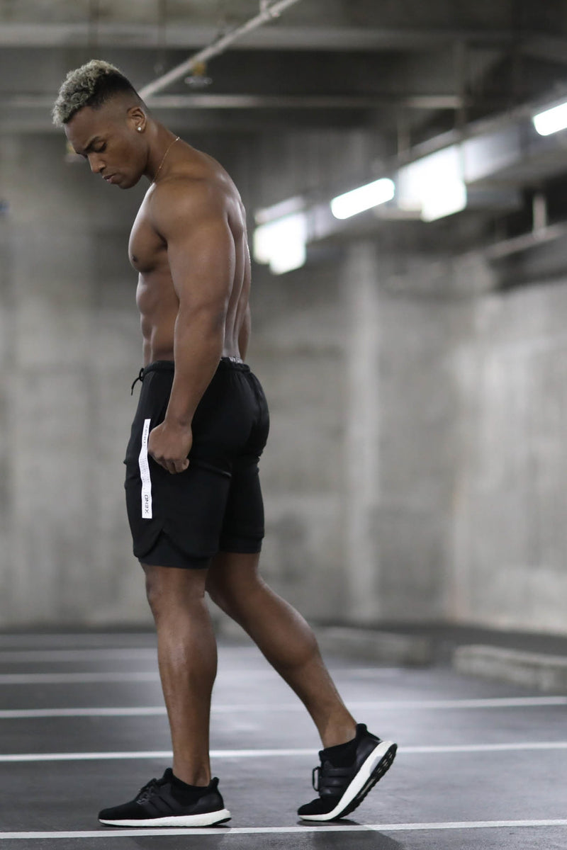 XENO CITY TOUGH LAYERED SHORTS Black