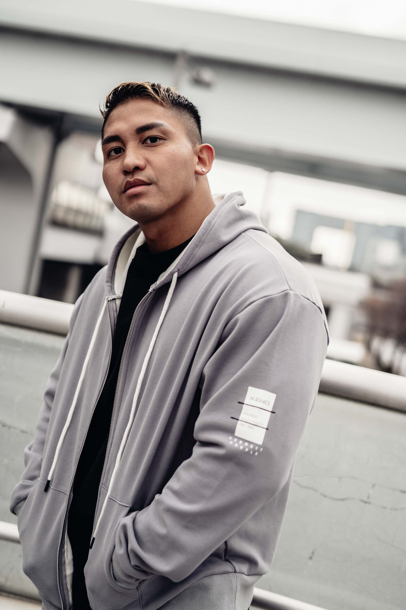 XENO EFFORTLESS ZIPUP HOODIE Gray