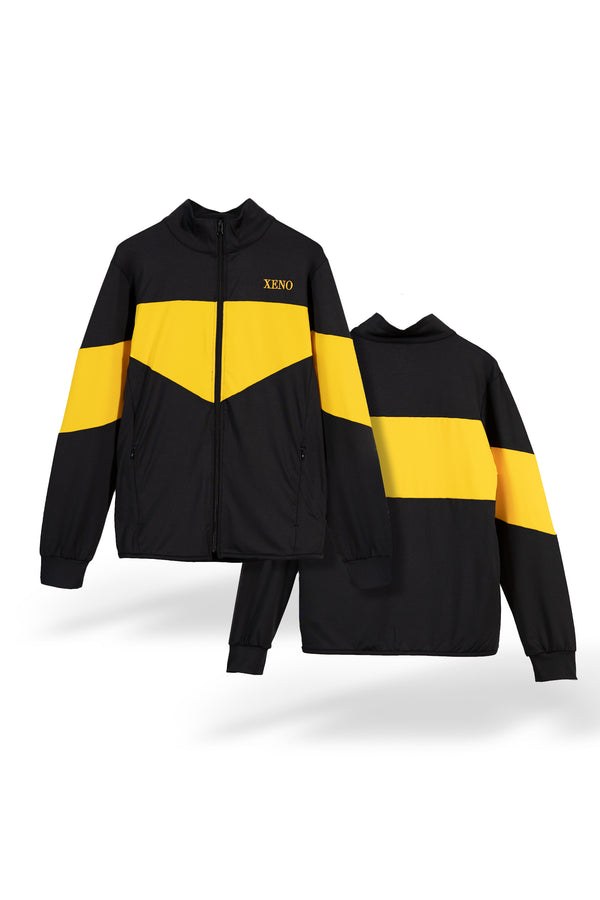 XENO STRETCH COLOR BLOCK JACKET BlackYellow