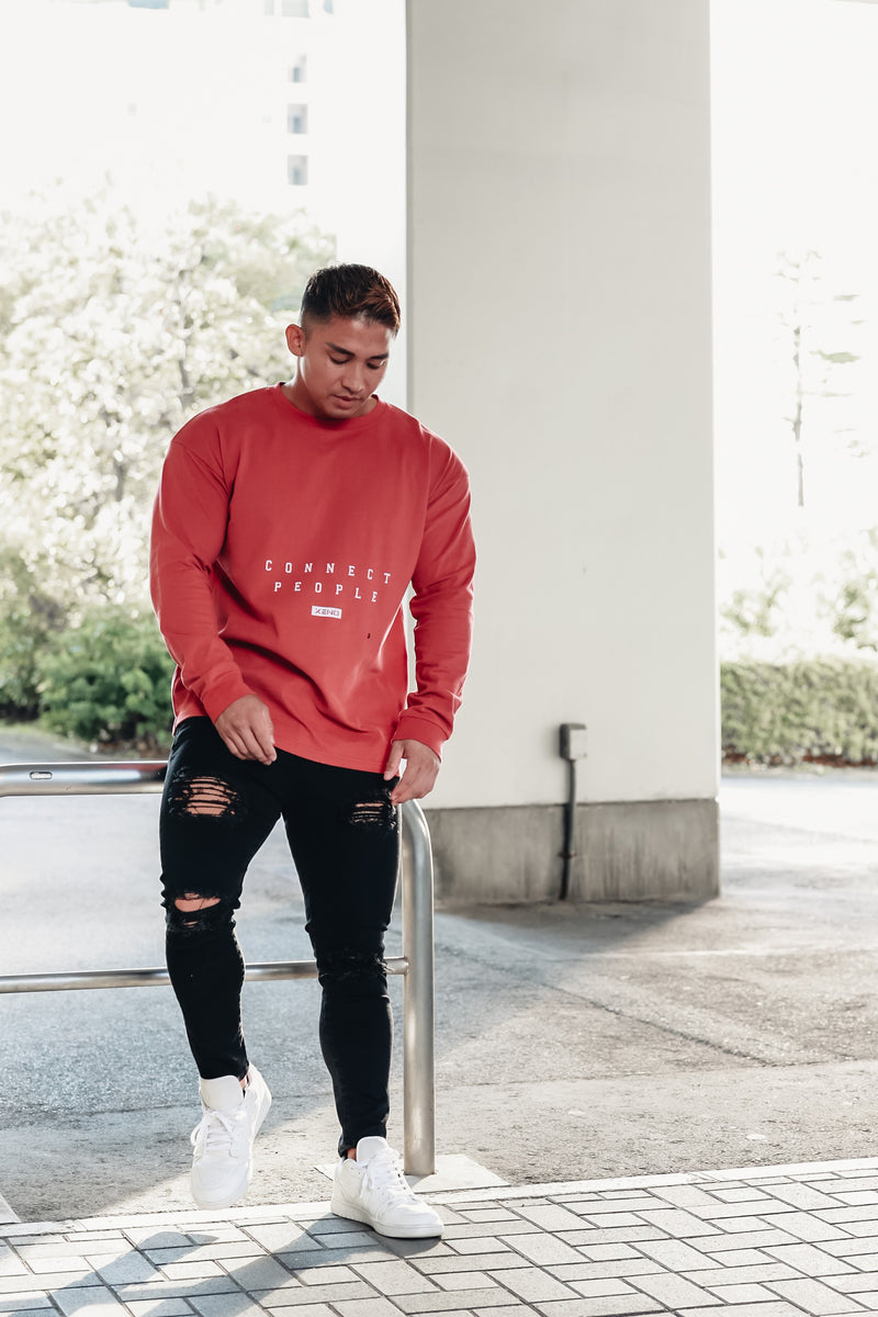 XENO CONNECT LS T-SHIRT Red