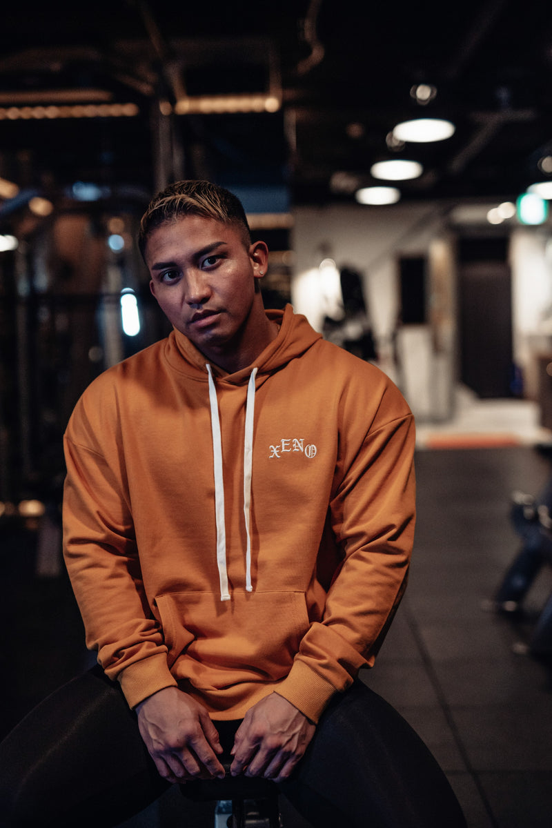 XENO OLD ENGLISH ARCH HOODIE Orange