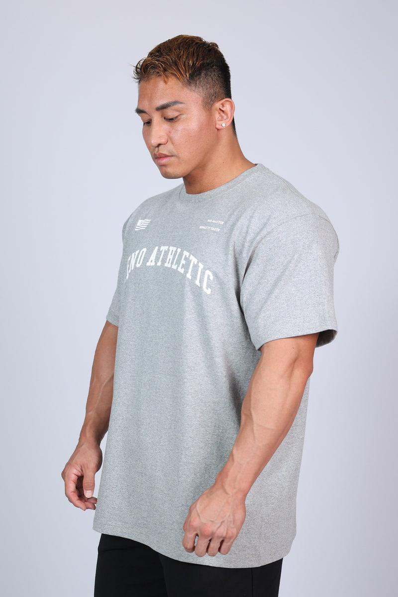 XENO USA EDITION ARCH LOGO T-SHIRT Heather Gray