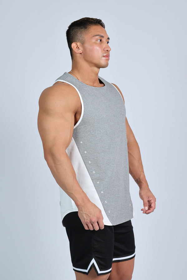 XENO WAIST LINE TANK Heather Gray